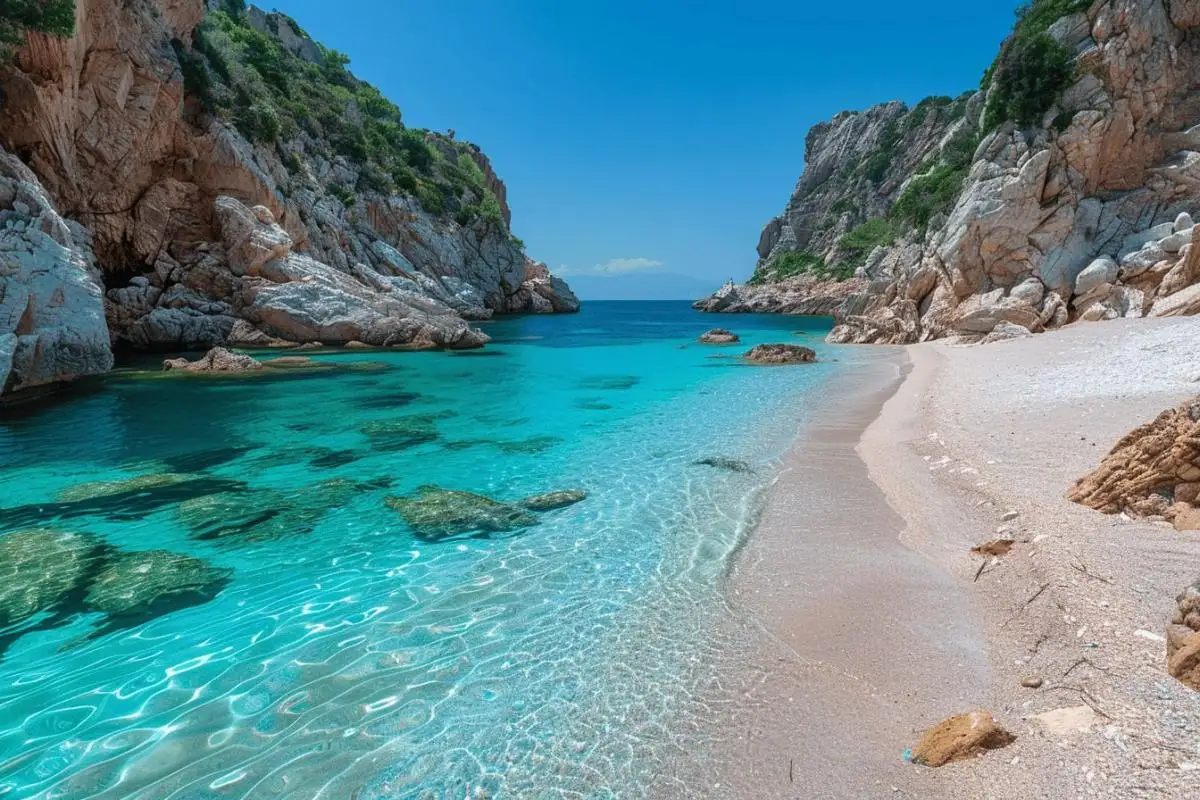 Plage secrète Corse paradisiaque