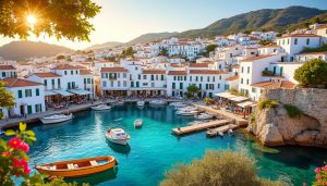 plongez dans l'ambiance unique du « mykonos de l’hérault », un village du sud de la france aux façades blanches éclatantes et à son port animé, entre charme méditerranéen et douceur de vivre.