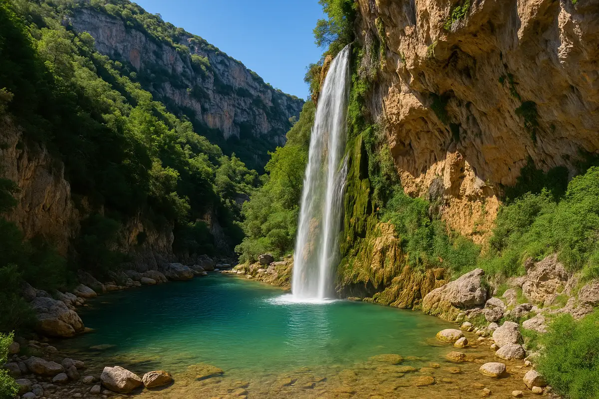 cascade sauvage près de Nice